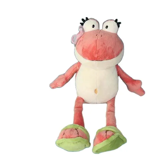 Mới đến ếch búp bê ném gối chân dài Rag ếch sang trọng phim hoạt hình búp bê vài món quà trẻ em sinh nhật nhồi bông ếch cơ thể gối