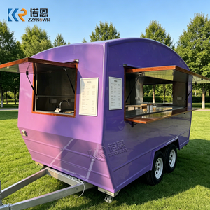 Remolque <span class=keywords><strong>de</strong></span> Comida Tipo Camper Retro <span class=keywords><strong>de</strong></span> Doble Eje Reforzado, Carrito Móvil <span class=keywords><strong>de</strong></span> Venta <span class=keywords><strong>de</strong></span> Snacks para Festivales, Eventos y Campamentos - Product Image 2