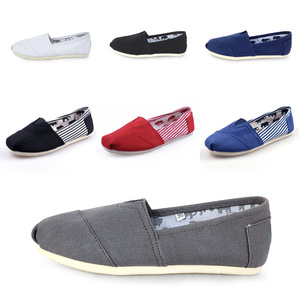 Zapatillas Planas de Lona Directas de Fábrica para Hombre y Mujer, Estilo Casual a Rayas Tom <span class=keywords><strong>Thomas</strong></span>, Calzado de Primavera para Caminar - Product Image 1