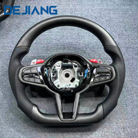 Volant de direction chauffant à vibrations en fibre de carbone CS avec LED pour BMW F10 F30 G30 G31 G32 X5 G01 G02 G87 M3 G80 M4 G42 G20 Modification
