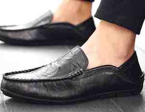 <span class=keywords><strong>Mocassini</strong></span> da <span class=keywords><strong>Uomo</strong></span> Comodi e Traspiranti in <span class=keywords><strong>Pelle</strong></span>, Nuovi, Antiscivolo, Morbidi, Taglie Grandi - Product Image 2