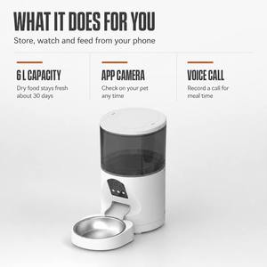 Distributeur automatique intelligent de nourriture pour animaux de compagnie 4 L, distributeur de nourriture pour chats et chiens avec minuterie, écran LCD, alimentation par charge - Product Image 4