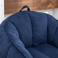 Fauteuil géant en forme de pouf, canapé moderne et écologique en velours côtelé, confortable pour salon et hôtel, canapé compressé
