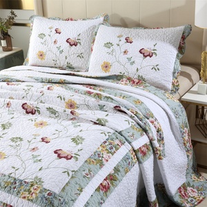 Colchas florales <span class=keywords><strong>de</strong></span> algodón 100%, colchas navideñas con patrones <span class=keywords><strong>de</strong></span> colcha <span class=keywords><strong>de</strong></span> China - Product Image 2