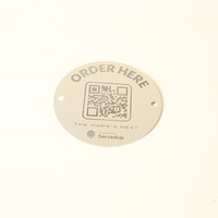 Etiqueta de Código QR Metálica, Etiquetas de Identificación Personalizadas para Árboles, Números de Serie de Aluminio, Impresión UV, Placa de Identificación Metálica Escaneable