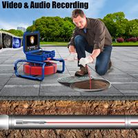 SZGOING Caméra d'inspection industrielle 100M pour égouts, endoscope pour tuyaux, borescope, caméra de vidéosurveillance pour trous de forage domestiques