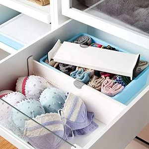 ABS Rectangle Injection Sock and Underwear Expandable <b>Drawer</b> Divider Organizer with Adjustable Dividers for Clothes - Product Image 6