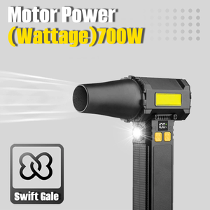 Portable USB Rechargeable Violent Turbo Fan with Digital Display LED Light High Speed Air <b>Blower</b> for <b>Car</b> Detailing and Camping - Product Image 3
