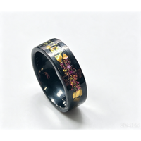 Bague de mariage de luxe pour homme en acier tungstène plaqué or 18K 24K, design personnalisé, vente en gros OEM ODM