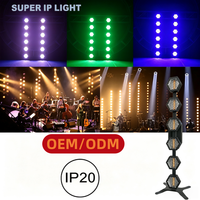 Lumière LED hexagonale vintage à 6 têtes RGBW DMX512, lumière de scène rétro pour mariage, discothèque, concert