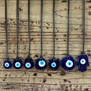 Hecho a mano Nazar turco azul mal de ojo colgante tradicional adorno colgante de pared y coche/hogar/jardín/llavero Protector regalo de la suerte - Product Image 1