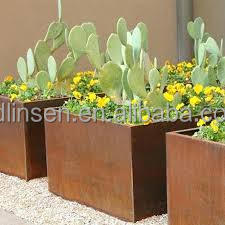 Pot de fleur en acier Corten de jardin de jardinière en métal découpé au laser personnalisé - Product Image 2