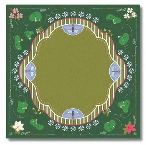 Tappetino Professionale per Mahjong Americano a Tema Golf con Regole Charleston - Tappetino Antiscivolo e Silenzioso per Protezione del Tavolo - Product Image 1