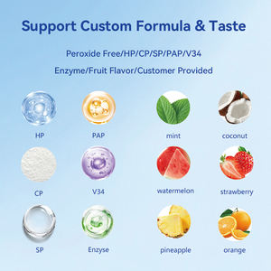 Tratamiento de 14 días Sensibilidad sin peróxido <span class=keywords><strong>Bandas</strong></span> blanqueadoras dentales blancas brillantes veganas Tiras blanqueadoras 3D - Product Image 4