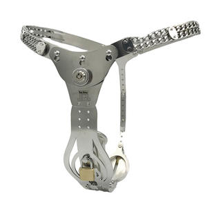 نموذج جديد من ألعاب الجنس للإمبرز الأسود ، حزام العفة للرجال ، قفل عفة ، سروال العفة ، قفل حزام معدني - Product Image 4