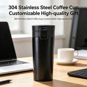 Tumbler per Caffè Classico Prima Generazione, Tazza Isolata Sottovuoto in Acciaio Inox 304, Coperchio Pop-Top, Bottiglia d'Acqua Portatile per Uso Quotidiano - Product Image 2