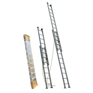 Хорошее качество, D-образная алюминиевая веревочная лестница с двойным удлинителем