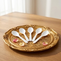 Couverts à dessert compostables en CPLA (couteau/fourchette/cuillère/spork) pour café/gâteau, logo et couleurs personnalisés, certifiés DIN/BPI/OK