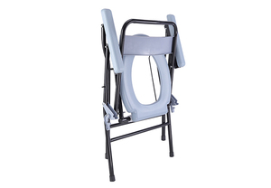 Chaise de toilette et de douche en plastique de qualité hospitalière avec cuvette - Product Image 3