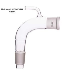 Adaptateur de laboratoire d'évent coudé personnalisable OEM Verrerie PC essentielle pour fournitures de laboratoire pédagogiques en chimie 100 pièces quantité minimale de commande - Product Image 4