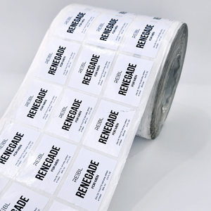 Etichette Adesive Personalizzate in PVC Impermeabili a Forma Oblunga, Etichette Private per Cosmetici, Oli Essenziali, Fragranze, Etichette per Vetro - Product Image 1