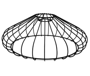 diy custom made iron wire frame lamp shade