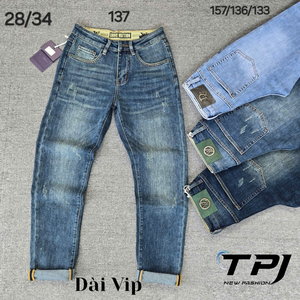 กางเกงยีนส์ระบายอากาศได้ดีปรับแต่งได้สำหรับผู้ชายกางเกงขาตรงแบบลำลองใหม่เอวปานกลางผ้าเดนิมฟอกสีกลางเอวกลางแบบพรีเมียมผลิตในเวียดนาม - Product Image 6