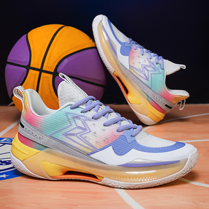 <strong>2026</strong> NEW LEAO Fashion Sneaker High Elastic Running Colorful Breathable Flying Woven Men's <strong>Basketball</strong> Sneakers <strong>Shoes</strong> - Product Image 4