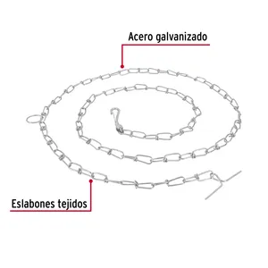 Scatola di 6 unità di catena al guinzaglio per cani 1.8 m, 2.1mm, FIERO - Product Image 2