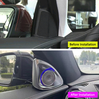 Haut-parleur tweeter rotatif 4D avec éclairage d'ambiance 64 couleurs pour Mercedes-Benz Classe C W205 2015-2021, amélioration de l'intérieur de la voiture, lampe d'ambiance