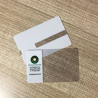 Carte d'identité professionnelle en plastique PVC blanc vierge CR80 avec fenêtre transparente