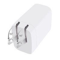 Cargador Rápido GaN de 65W, QC2.0, QC3.0, PD3.0, SCP, OTP, a Prueba de Fuego, OVP, Tipo-C, para Laptop, Teléfono Móvil, Auriculares, Reloj Inteligente, Enchufe Plegable