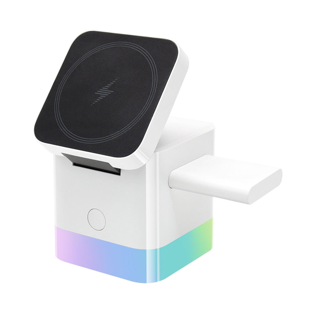 New Technology 3 in 1 15W Foldable Wireless Charger Stand Holder Multi-Functional Wireless Charging Station