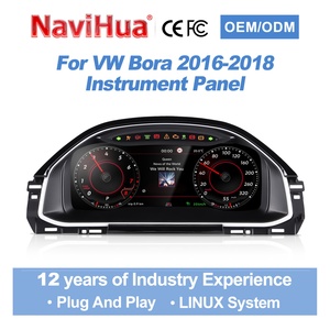 Navihua Linux System Carplay <b>Meter</b> Digital Cluster <b>Auto</b> Speedometer Gauge LCD Dashboard for Volkswagen VW Bora 2016-2018 - Product Image 1
