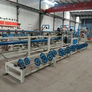 Automatic single wire/double wire chain link fence weaving machine with high product and good price