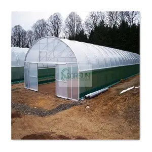 Manufacturer High Quality 8X30 Single Span Greenhouse Galvanized Steel Pipe Greenhouse Frame