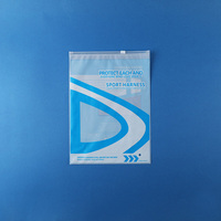 Sac à fermeture éclair en plastique réutilisable et personnalisable pour accessoires capillaires et vêtements, avec soufflet et design carré