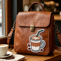 Patch brodé personnalisé en gros pour les amateurs de café, badges en tissu tendance, appliques thermocollantes brodées sur mesure