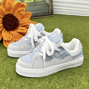 Zapatos de Lona para Hombre, Estilo Casual, con Diseño de Pan Tostado en Blanco y Negro, Zapatos Deportivos de Verano con Estampado de Goma para Parejas - Product Image 6