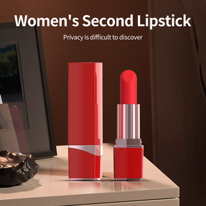 Mini Massaggiatore Vibrante Portatile in Silicone <span class=keywords><strong>Morbido</strong></span> a Forma di Rossetto con 10 Velocità, Impermeabile e Ricaricabile per Donne - Product Image 3