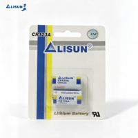 Pile CR123A 3V 1500mAh pour dispositif médical, moniteur AED, carte blister, lot de 2