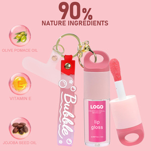 Ochain Gloss à lèvres vegan très vendu, effet repulpant, teinté, maquillage, brillant, transparent, longue durée, hydratant, gloss à lèvres, marque privée - Product Image 4