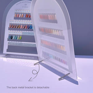 Patch magnétique détachable de panneau d'affichage d'amélioration d'<span class=keywords><strong>ongle</strong></span> solide professionnel pour le <span class=keywords><strong>modèle</strong></span> de carte de <span class=keywords><strong>couleur</strong></span> acrylique de Gel de vernis à ongles - Product Image 2