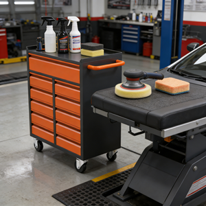 Chariot à outils en acier à 11 tiroirs, armoire d'atelier roulante, rangement modulaire pour <span class=keywords><strong>garage</strong></span> - Product Image 2