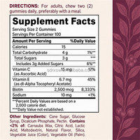 Formule personnalisée de complexe de collagène 1000mg – Complément anti-âge sain – Gommes de collagène pour les marques de soins de la peau et les centres de fitness