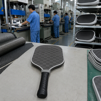 Raquette de pickleball en fibre de carbone 18K pressée à froid 10/14/16mm, raquette d'attaque approuvée USAPA, vente en gros d'usine