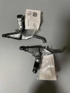 Palancas de freno de bicicleta de aleación universales-Mango de freno MTB de doble pistón compatible con freno en V y disco, ajuste de alcance sin herramientas - Product Image 4