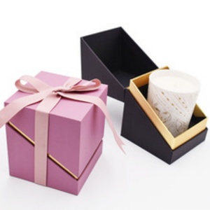 Boîte à souvenirs personnalisée pour demande en mariage de demoiselle d'honneur avec pelliculage brillant et gaufrage à chaud doré, boîte à bougies vide pour la fête nuptiale - Product Image 5