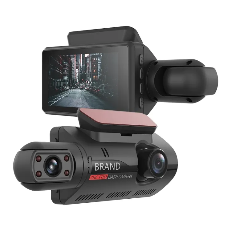 F7 carro 1080p visão noturna escondida, frente e traseira, lente dupla, gravador de condução, dvr, carro, caixa preta, câmera veicular