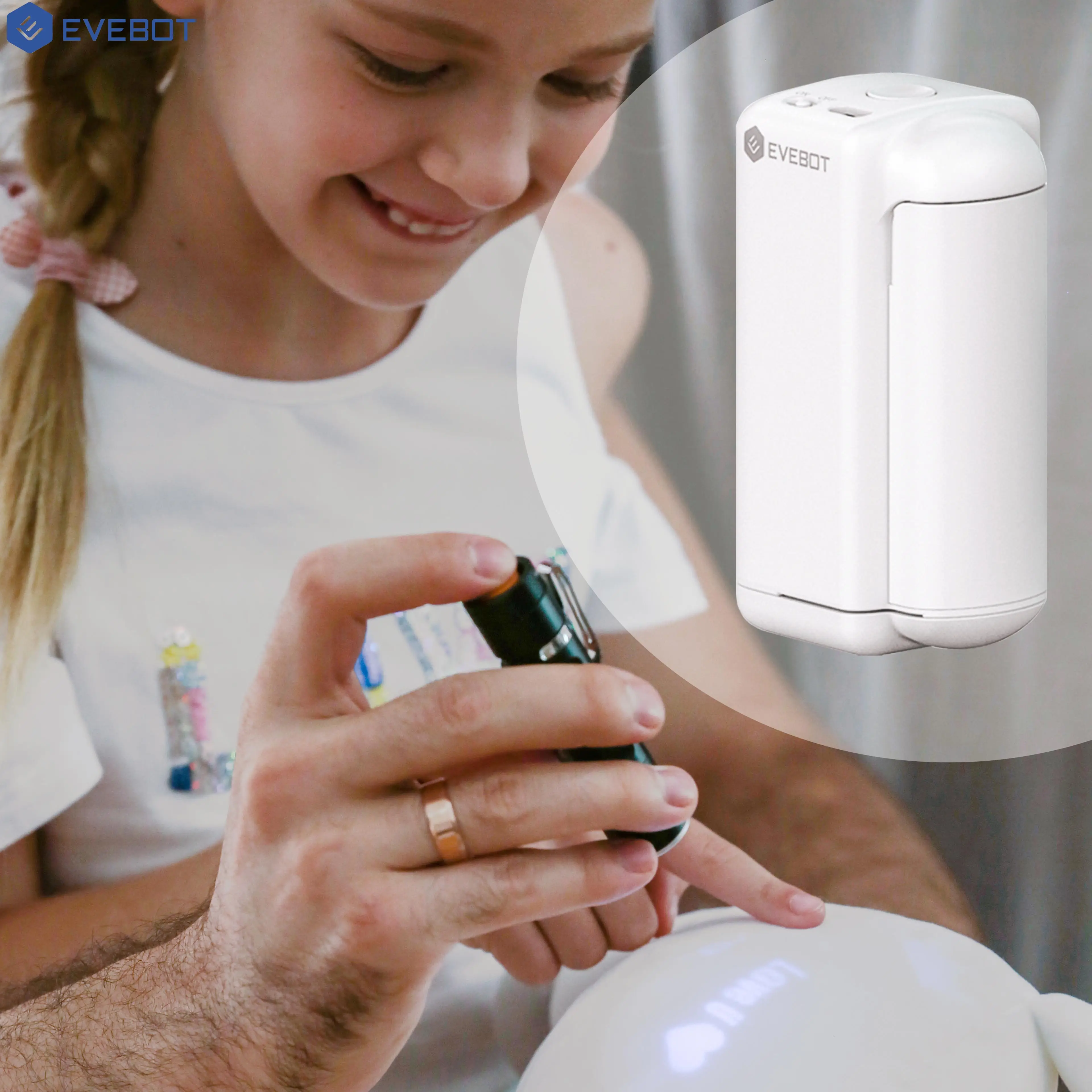 Evebot Printpods DIY Kinder Geschenk Familie Weihnachts geschenk CE-Zertifikat Tragbare Tinten strahl drucker Handheld Digital Machine